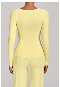 <span class=keywords><strong>T</strong></span>-<span class=keywords><strong>shirt</strong></span> respirant à <span class=keywords><strong>manches</strong></span> <span class=keywords><strong>longues</strong></span> pour femmes chemises d'entraînement pour femmes hauts d'entraînement à <span class=keywords><strong>manches</strong></span> <span class=keywords><strong>longues</strong></span> pour femmes hauts athlétiques de gymnastique à séchage rapide - Product Image 2