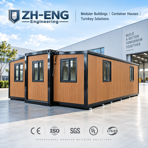 Doppelflügeliges Erweiterbares Containerhaus 20ft 40ft Vorgefertigtes Modulares Heim mit Schlafzimmer Bad Küche - Product Image 1