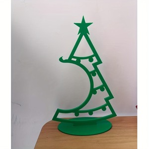 Decoración de Árbol de Navidad, Árbol de Navidad Impreso en 3D para Escritorio con Ganchos para Regalos Pequeños, Bolas, Decoración para el Hogar, Fiestas y Festivales - Product Image 6