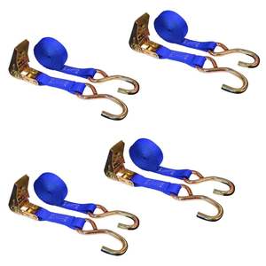 Paquete de 4 Correas de Amarre con Trinquete de Poliéster de 1 Pulgada, Caja de Color, Control de Carga, Resistencia a la Rotura de 1000 kg - Product Image 4