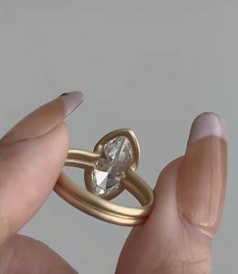 เครื่องประดับสั่งทำพิเศษ แหวนทองแท้ 9k 10k 14k 18k ทองคำขาว ทองคำชมพู ทองคำเหลือง ประดับเพชร/พลอยจากแล็บ ผลิตจากโรงงาน - Product Image 2