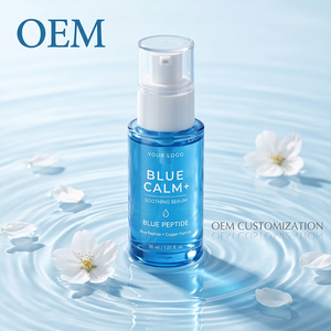 Suero Calmante Blue Calm+ 30ml, Humectante Facial con Péptidos, Personalización OEM - Product Image 3
