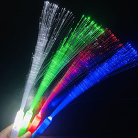 Bâton lumineux LED numérique à fibre optique, bâton de fée clignotant, accessoires de concert et de fête, cadeaux fantaisie, vente en gros
