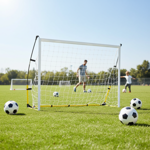 Outdoor pieghevole personalizzato di piccola <span class=keywords><strong>dimensione</strong></span> di calcio cancello netto portatile pallone da calcio pratica cancello per il bambino - Product Image 1