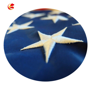 Drapeaux américains 3x5 pour l'extérieur USA US Flag Deluxe Embroidered Stars Duty Durable Flags Vivid Color Sewn Stripes Brass Grommets - Product Image 3