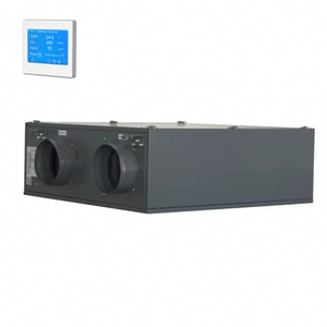 Système de ventilation mural HRV/MVHR pour une air fraîche et saine à la maison, avec récupération d'énergie ERV - Product Image 2