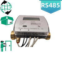 Domestic Thread Ultrasonic Heat Flow Meter IP67 PT1000 Dual Probe Household HVAC Water Pipeline Flow Gauge OEM Manufacturer
