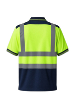 T-shirt de course réfléchissant de sécurité pour hommes, respirant, réfléchissant de classe 2 ANSI, respirant, tenue de sécurité pour la construction, polo