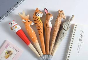 <span class=keywords><strong>Stylo</strong></span> en bois sculpté à la main de qualité supérieure-Instrument d'écriture artisanal pour la calligraphie, cadeau de sculpture sur bois unique pour les collectionneurs - Product Image 3