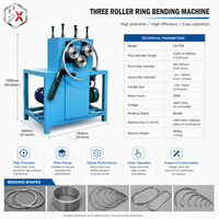 Machine à profiler de précision LX-T50, plieuse verticale à trois rouleaux pour l'art du fer