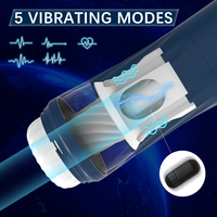 Vibrations Automatischer Piston Rotierender Stoßender Masturbator Becher Künstliche Vagina Echte Muschi Sexspielzeug für Männer