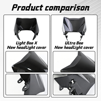 Woodniu Racein pour Surron Light Bee, pièces en fibre de carbone, cache-phare noir, accessoires tout-terrain, moto de cross