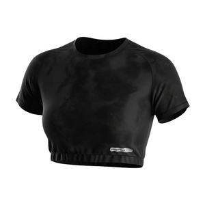 Oferta Caliente: Conjunto Deportivo de Camiseta y Pantalón Corto para Mujer, Ropa de Yoga y Gimnasio, Top Corto Atlético de Manga Corta - Product Image 1