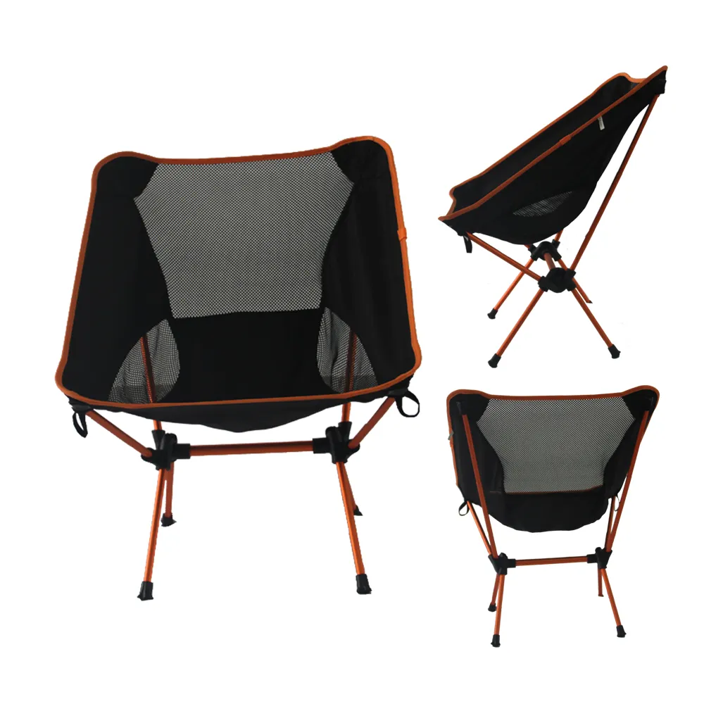 Custom Orange Graphic Bottle Folding Beach Chair Portable Picnic Foldable Picnic Traveling Ocean Camping Beach Chair