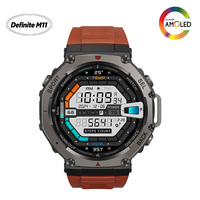 Montre connectée sport GPS Definite M11-DM58 avec écran AMOLED de 1,43 pouce, étanche 5 ATM, altimètre, boussole, logo de démarrage personnalisé, vente en gros