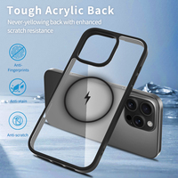 Coque magnétique transparente pour iPhone 16 Pro Max, coque de téléphone pour Apple, plaque transparente mate en TPU, housse de téléphone portable, accessoires pour téléphone portable