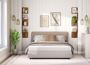 أرفف خشبية ريفية حديثة من خمس طبقات ، أرفف جدارية متعرجة من الخشب المتعرج لغرف النوم وغرف المعيشة والحمامات والمطابخ - Product Image 6