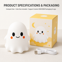 Jouet Squishy Géant Fantôme d'Halloween, Doux et Blanc, Anti-Stress, Jouet Sensoriel, Cadeau Nouveauté en Boîte pour les 8-14 ans et 14 ans et plus