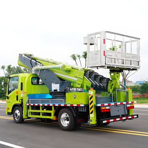 Camiones de operación de gran altitud de 28m y 30m, plataforma de trabajo aéreo Manlift con cesta colgante aislada a la venta - Product Image 3