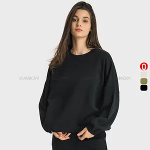 Hot sale gym fitness casual long sleeve apparel Loose Hoodies Sweatshirt Ladies Soft Skin-friendly Pullover Hoodie for Women