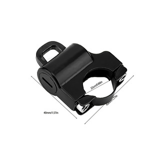Verrou de casque de moto Mochi, support de guidon de 22 mm avec clés pour le rangement des casques de vélo - Product Image 4