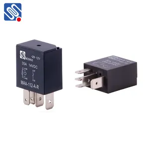 Meishuo maa-s-112-a-r 4pin 12v 35a, universal 24 volts 20 amp relé com resistor