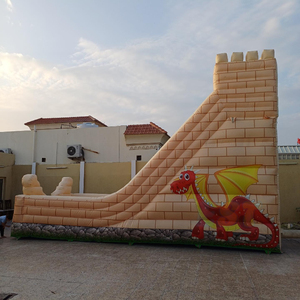 Castillo Inflable Amarillo con Tobogán, Tobogán Inflable para Niños, Tobogán Seco Inflable, Casa de Brinco para Fiestas Infantiles de Alquiler - Product Image 2