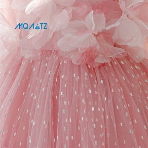 Vestido de Princesa Elegante y de Lujo para Niñas, Diseño MQATZ ODM, Venta Caliente, Primavera, Largo hasta la Rodilla, Satén Resistente para Niñas - Product Image 5