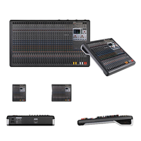 Console de mixage professionnelle 16 canaux, console de mixage DJ, double DSP 99 Mono + alimentation fantôme 48V