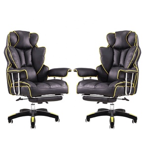 Chaise de bureau de direction moderne de haute qualité en Somalie <span class=keywords><strong>2021</strong></span>, avec coussin en mousse haute densité, chaise de massage avec repose-pieds escamotable, jaune - Product Image 1