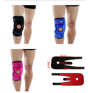 Stabilizzatore per Ginocchio HX-23 in <span class=keywords><strong>Neoprene</strong></span> con Cerniera, Protezione Professionale Regolabile Antiscivolo per Corsa, Ciclismo e Basket - Product Image 6