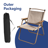 Chaise pliante Kermit en tissu Oxford 600D, imperméable aux UV, facile à nettoyer, pour randonnée, pique-nique, camping en plein air, sac de transport personnalisé