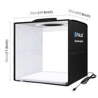 PULUZ usine Portable Mini 30cm LED remplissage boîte à lumière USB 6 couleurs Photo Studio tir tente de table photographie Mini Kit