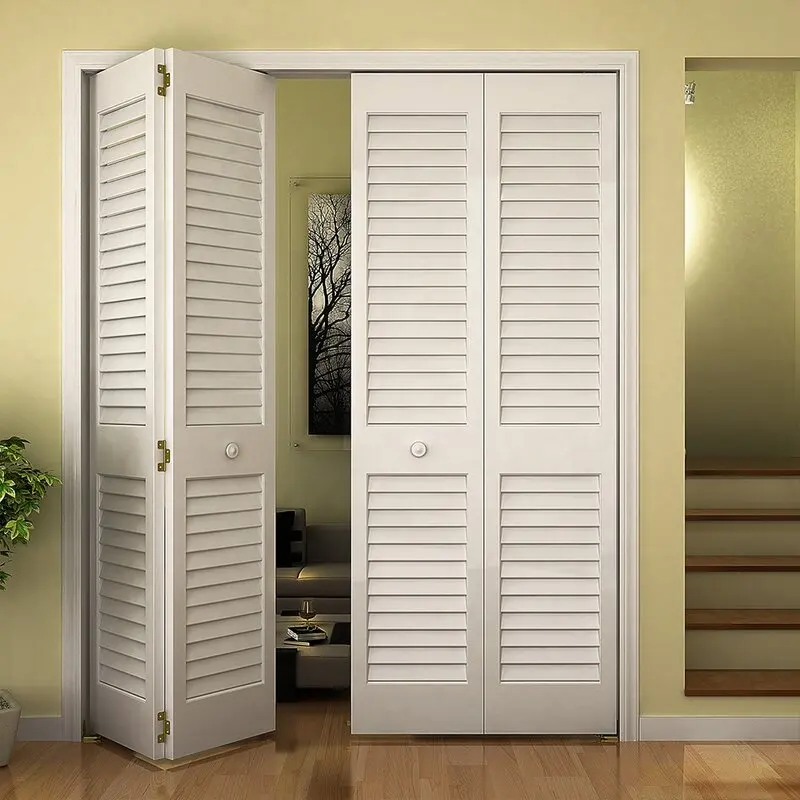 Louvered nội thất bi-gấp cửa không khí Vent khung nhôm sân thượng Louvre gấp cửa