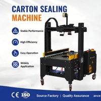 Scelleuse de cartons entièrement automatique Goldtec à taille aléatoire, machine de scellage de caisses multi-tailles à réglage automatique, machine à banderoler les boîtes