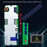 JK PB1A16S15P PB1A16S10P 8S hingga 16S 1A Active Balance 100A 150A Jikong Smart BMS dengan Dukungan Aplikasi BT, CAN, UART, RS485, dan Modul Pemanas