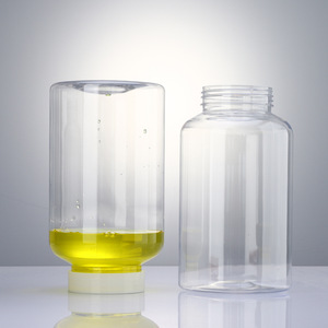 Suang 1000Ml Wide Mouth Pet Transparent Sealed Plastic Bottle Reagent Bottle General Packaging - Product Image 1