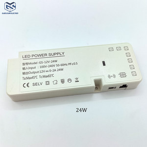 Adjustable 7 Dupont Ports LED Driver <strong>12V</strong>/24V 24W Switching Power Supply <strong>Adapter</strong> for Furniture Cabinet Plug-In DC for Lighting - Product Image 1