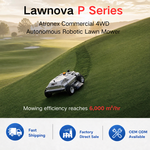 Tondeuse <span class=keywords><strong>robot</strong></span> professionnelle LAWNOVA ATRONEX, tondeuse à gazon industrielle robuste, navigation IA, système d'alimentation hybride - Product Image 1