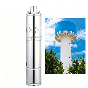 Pompe solaire submersible à vis 4JS 500W DC 48V sans balais MPPT pour la pompage d'eau en profondeur, l'alimentation en eau des tours et l'irrigation agricole - Product Image 1
