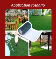 Ruban de gazon simple face Ruban de gazon artificiel Ruban de tapis de gazon auto-adhésif Ruban de tapis de pelouse Tapis de jardin reliant l'extérieur