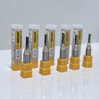 Fraise de compression CNC haute précision, fraise droite TCT en carbure revêtu AlTiN, 3 dents, pour le bois (ODM/OEM)