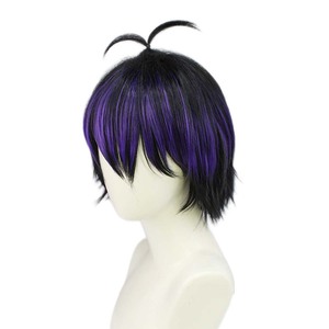 Halloween Hommes Adulte Vtuber YouTuber Ren Cosplay Court Résistant À La Chaleur Perruque De Cheveux Synthétiques IDOL-002 - Product Image 2
