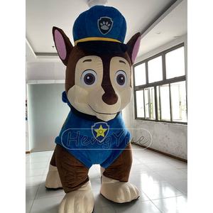 Hengyue vendita calda 2m/2.6m Running cane mascotte in movimento <span class=keywords><strong>cartone</strong></span> <span class=keywords><strong>animato</strong></span> zampa cane pattuglia peluche gonfiabile Costume da mascotte per adulti - Product Image 1