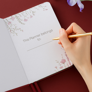 LABON Mystic Symbol Notebook Red A5 Journal Gold Foil Hardcover 160GSM Paper Dual Ribbon Vintage Astrology Occult Diary Gift - Product Image 4