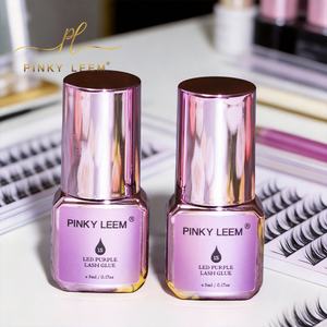 Pinky Leem UV Lasting 1 Second Fast Dry Eyelash Extension Adhesive Korea <b>Liquid</b> Eyelash Glue for Sensitive Skin Purple Lash Glue - Product Image 3