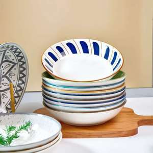 Assiettes en céramique de Bohème de 20 cm pour restaurants et hôtels, vaisselle en stock, vente en gros du fabricant - Product Image 2