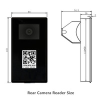 Lecteur de carte de contrôle d'accès pour ascenseur avec code QR Matériau ABS Les clients peuvent scanner leur code QR au sol directement dans leur chambre
