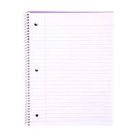 Carnets à spirale de bureau en papier ligné large avec logo personnalisé, reliure à coudre pour étudiant, cahier à spirale