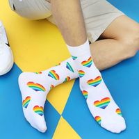 Chaussettes décontractées jetables pour hommes, grande taille, tricotées antibactériennes en mélange élasthanne/polyester/coton, à rayures